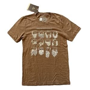 Cognitive Surplus Brown Great Beards of Science T-Shirt NEW Men’s STEM geek, S